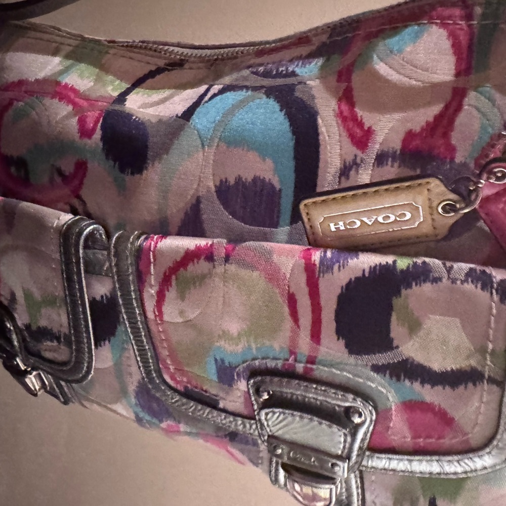 Coach Multicolor Patterned Handbag - image 7